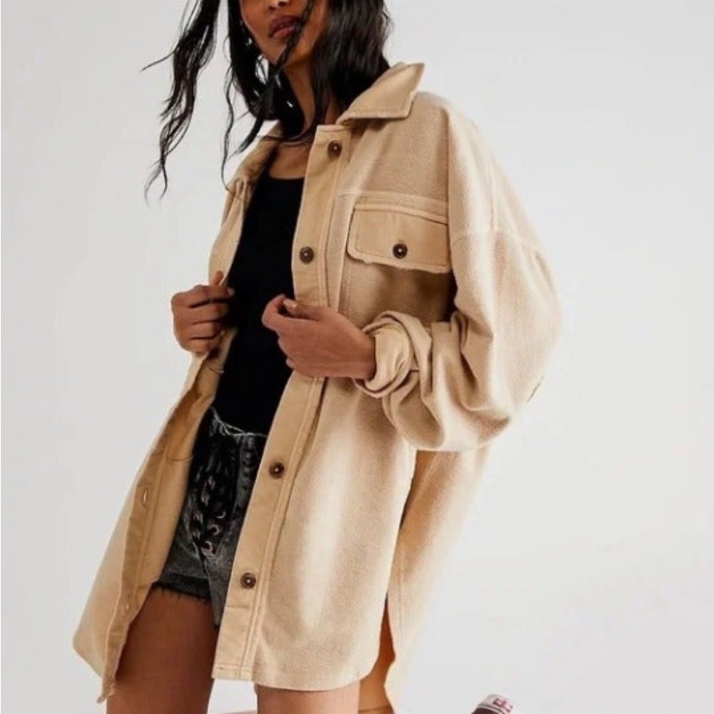 Free people Ruby jacket Oversized xs in sweetheart sunrise NWT - Picture 6 of 9